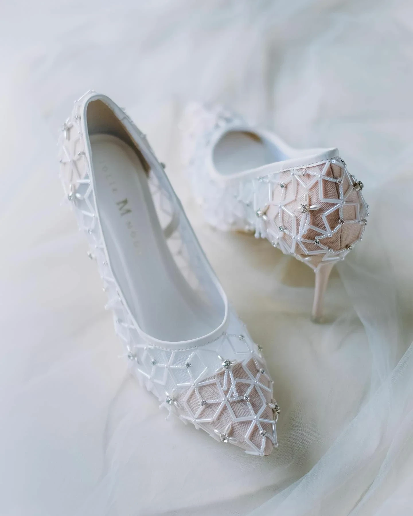 Champagne Buckle Block Heel Mule